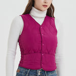 Gilet en coton duveteux