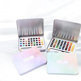 Ensemble aquarelle pailleté/métallique