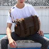 SAC MESSAGER FASHION VINTAGE EN TOILE POUR HOMME