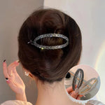 Boucle De Cheveux Minimaliste Incurvée Scintillante