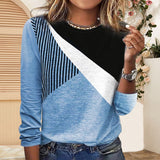 Sweat-shirts décontractés à rayures pour femmes