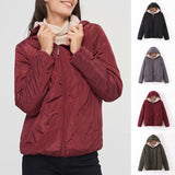 Manteau Matelassé Thermique Léger en Molleton d'Agneau