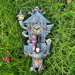 Décoration d'horloge de maison forestière traditionnelle