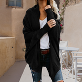 Cardigan en Tricot de Couleur Unie