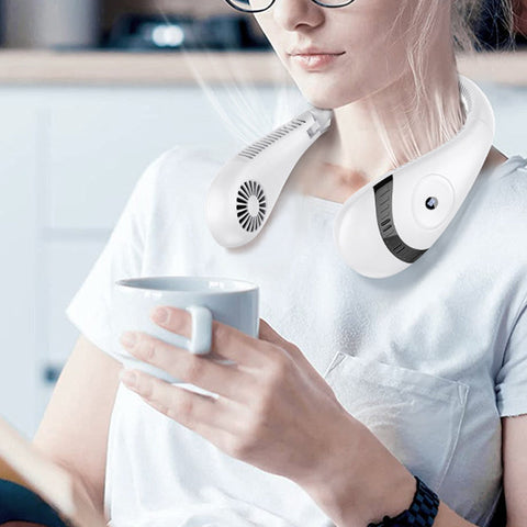 Ventilateur de cou sans pales portable rechargeable