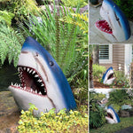 🦈 Décoration de statue d'art de jardin de requin