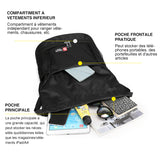 Sac à dos de sport en nylon avec cordon de serrage