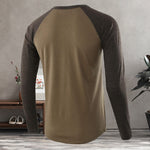 T-shirt décontracté à manches longues pour hommes