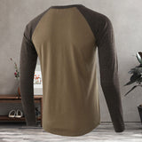 T-shirt décontracté à manches longues pour hommes