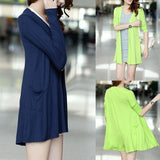 Chemise de Protection Solaire Fine Mi-longue à Manches Longues pour Femme