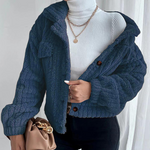 Veste en peluche à revers