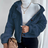 Veste en peluche à revers