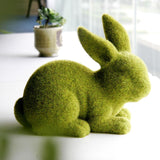 Simulation de Décorations de Lapins Floqués