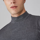 T-shirt homme coupe slim à col montant