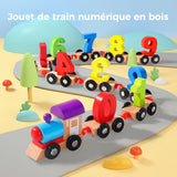 Jouet de train numérique en bois