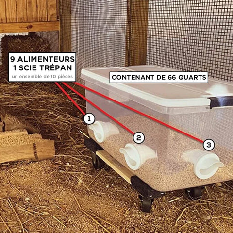 Mangeoire à poulet bricolage