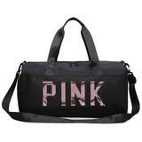 Sac de fitness en nylon rose