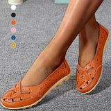 Chaussures en cuir confortables et souples pour femmes