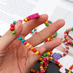 Bracelets en Bois Colorés