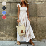 Robe Longue à Buste Smocké