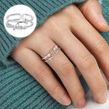 Bague Diamant Double Papillon