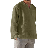 Chemise en lin à manches longues