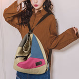 Sac à Dos Décontracté en Toile à Double Épaule pour L'extérieur