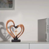 Pâques Jésus Coeurs Entrelacés Croix