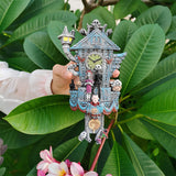 Décoration d'horloge de maison forestière traditionnelle