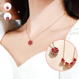 Collier de trèfle à quatre feuilles plié de manière créative