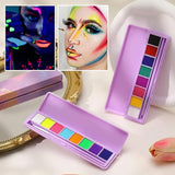 Palette de maquillage fluorescent soluble dans l'eau