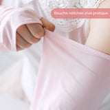 Manches minces en soie glacée lâche