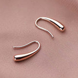 Boucles d'oreilles simples goutte d'eau haut de gamme