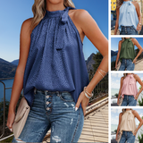 Débardeur sans manches imprimé léopard dos nu