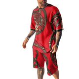 Costume de short à imprimé tigre à la mode pour hommes