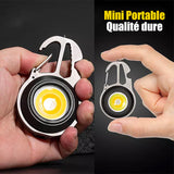 Porte-clés rechargeable portable multifonctionnel