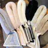 Jolie écharpe chaude en peluche