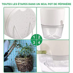 Pot écologique auto-arrosant