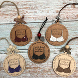 Ornement de soutien-gorge de Noël drôle