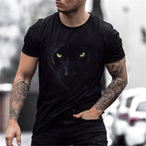 T-shirt 3D à col ras du cou pour hommes