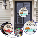 Panneau de bienvenue vintage interchangeable