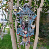 Décoration d'horloge de maison forestière traditionnelle