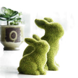 Simulation de Décorations de Lapins Floqués