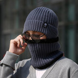 Ensemble de bonnets d'hiver et d'écharpes Bonnet chaud en tricot