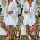 chemise boutonnée en coton et lin