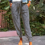 Pantalon Baggy Décontracté pour Dames avec Poches