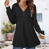 Sweat à Capuche Boutonné pour Femme