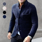 Veste à Col Montant Épaissie de Haute Qualité pour Hommes