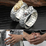 Bague ouverte Pixiu pour homme
