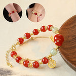 Bracelet porte-bonheur lapin en jade Fortune